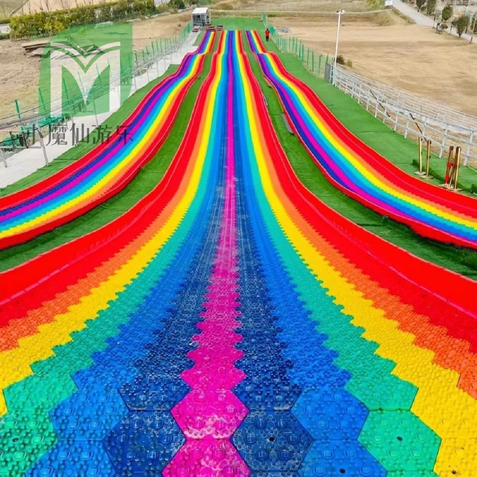 Kuusnurkne nurk vikerkaare slaid ilma rullita